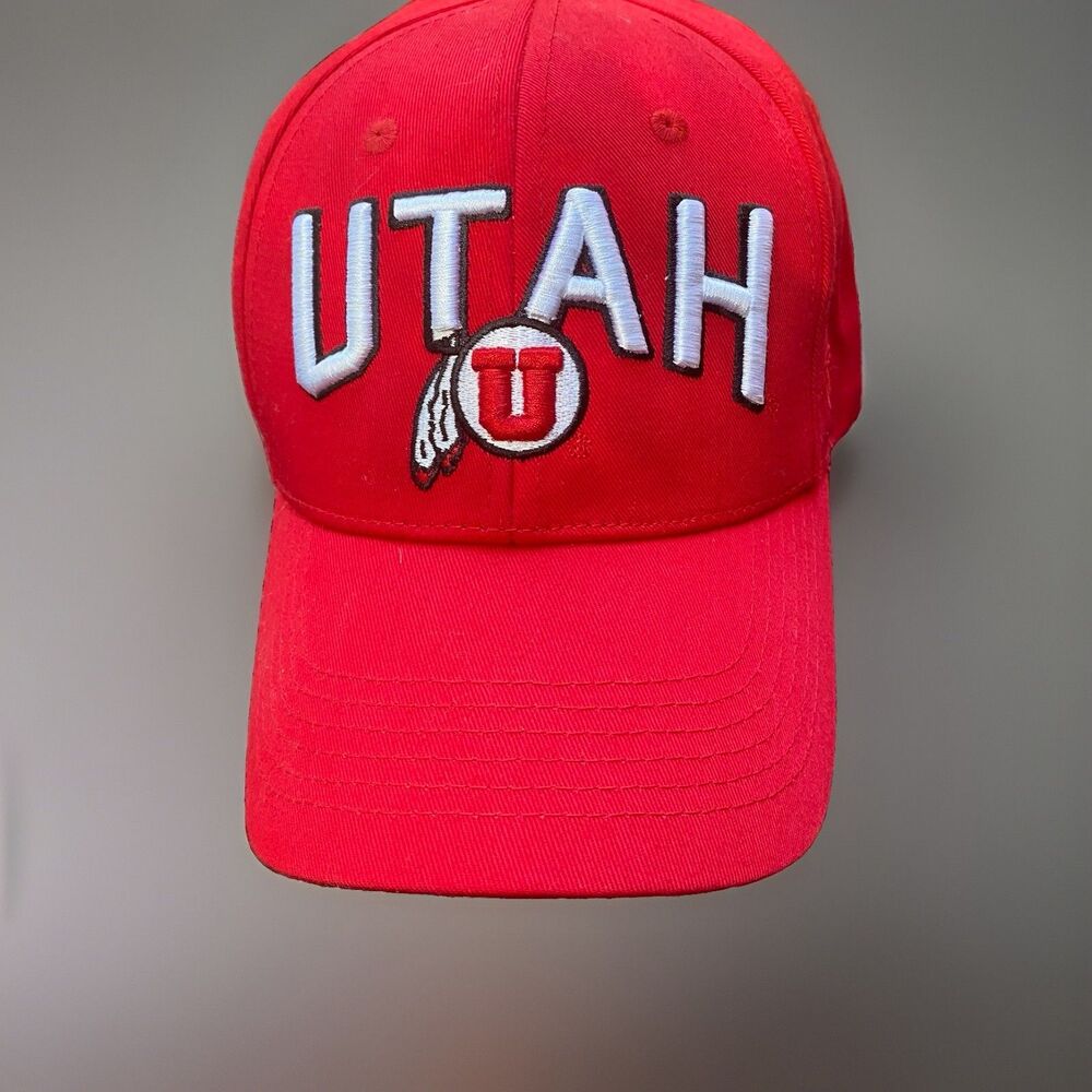 Utah Utes NCAA Top Of The World TOW Adjustable SnapBack Hat Red Baseball Cap